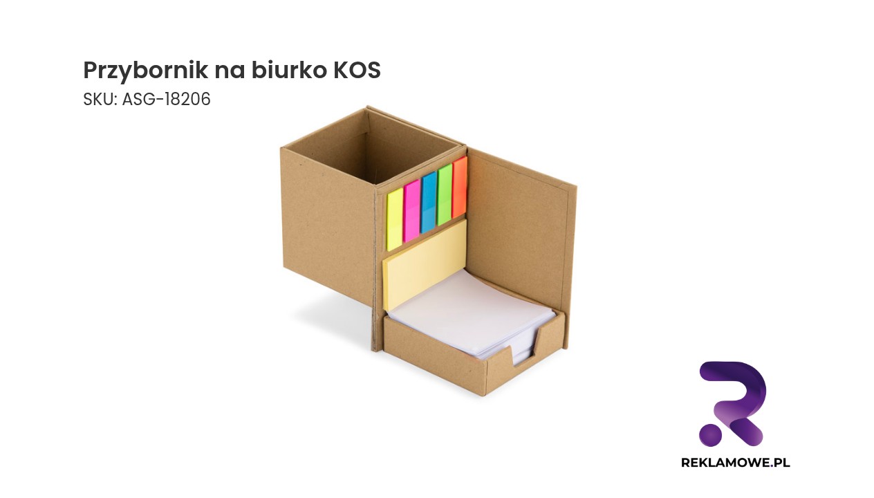 Przybornik na biurko KOS Przybornik na biurko marki KOS w kolorze czarnym