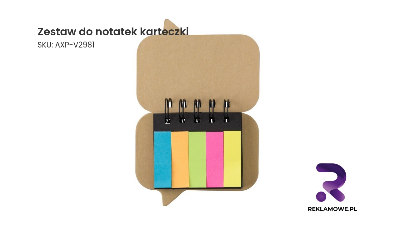 Zestaw do notatek karteczki w różnych kolorach