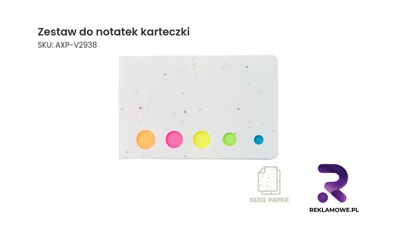 Zestaw do robienia notatek z różnymi karteczkami