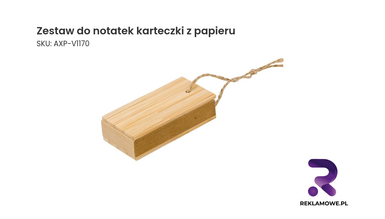 Zestaw do notatek, karteczki z papieru kraftowego Zestaw do notatek z karteczkami z papieru