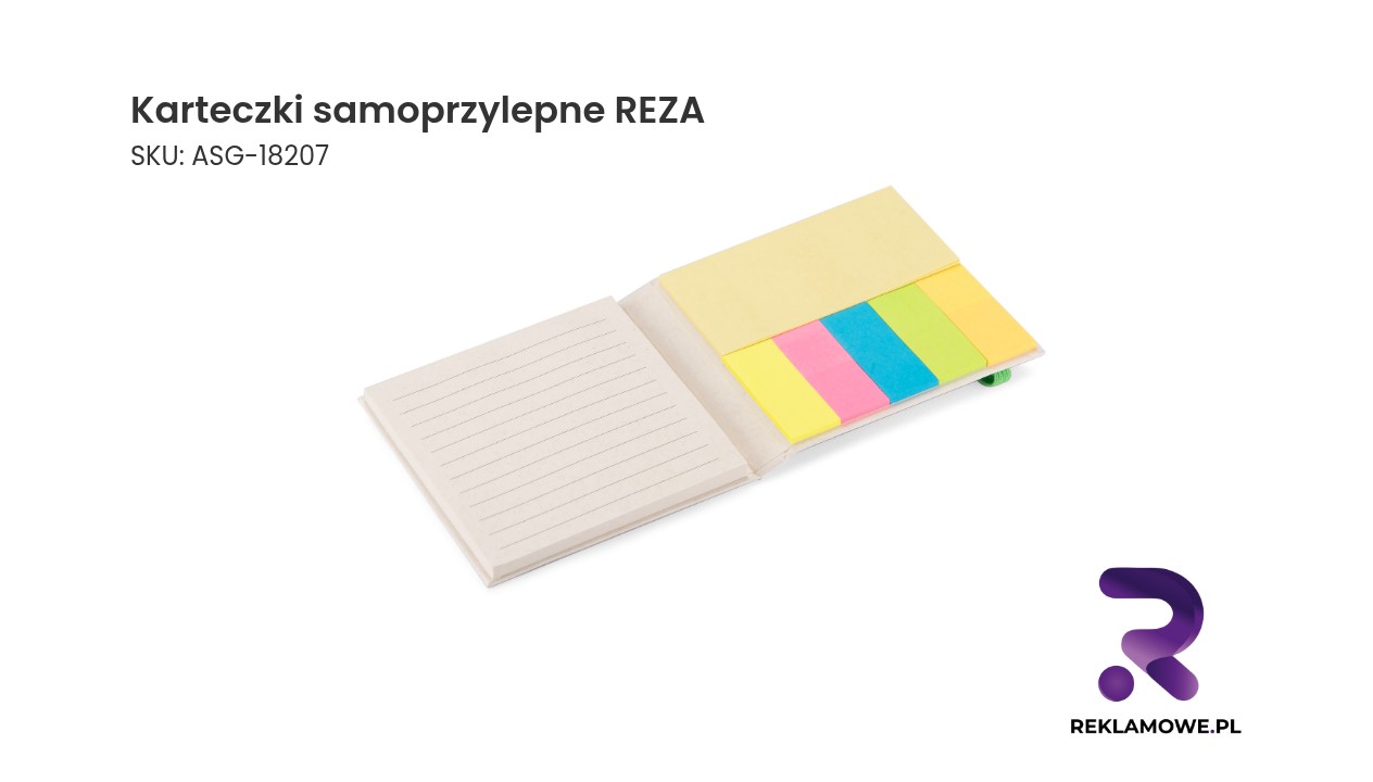 Karteczki samoprzylepne REZA - praktyczne karteczki do notatek