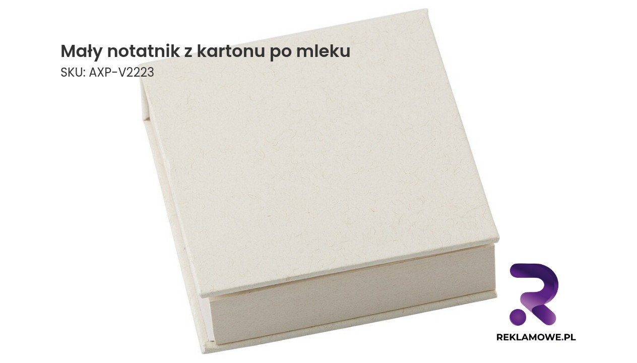 Mały notatnik z kartonu po mleku – ekologiczny notes z recyklingu