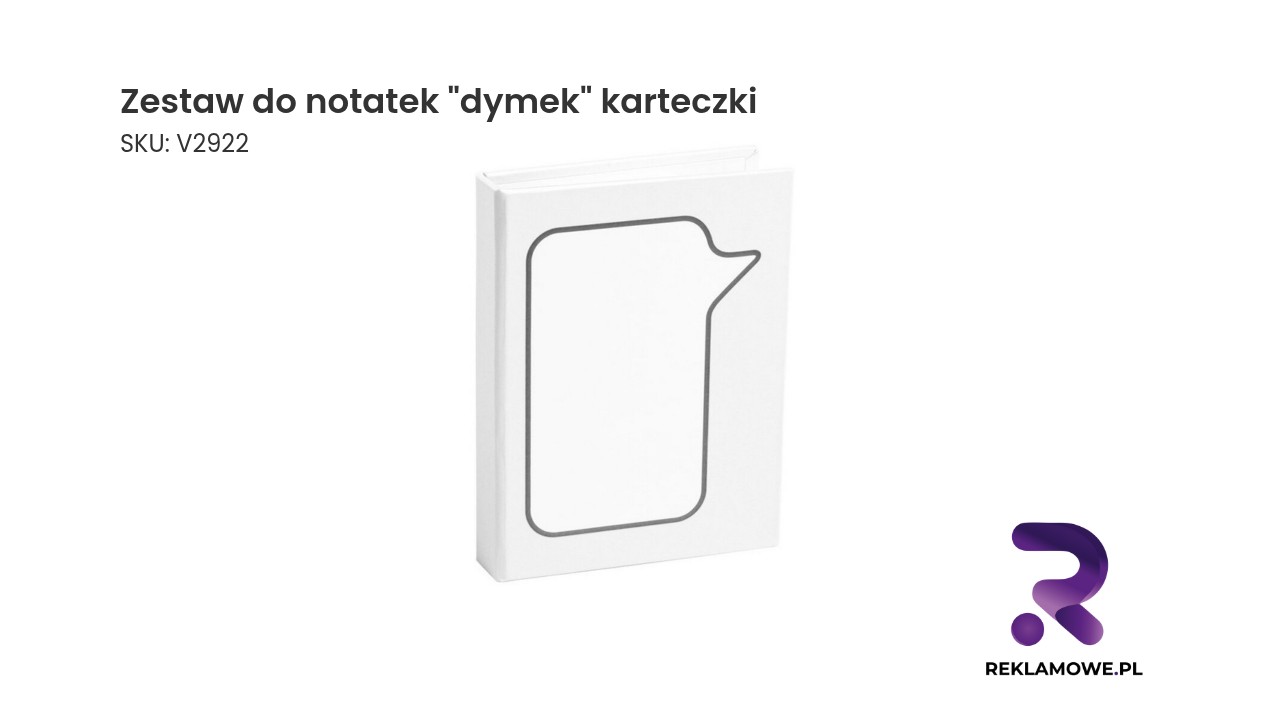 Zestaw do notatek w kształcie dymku komiksowego