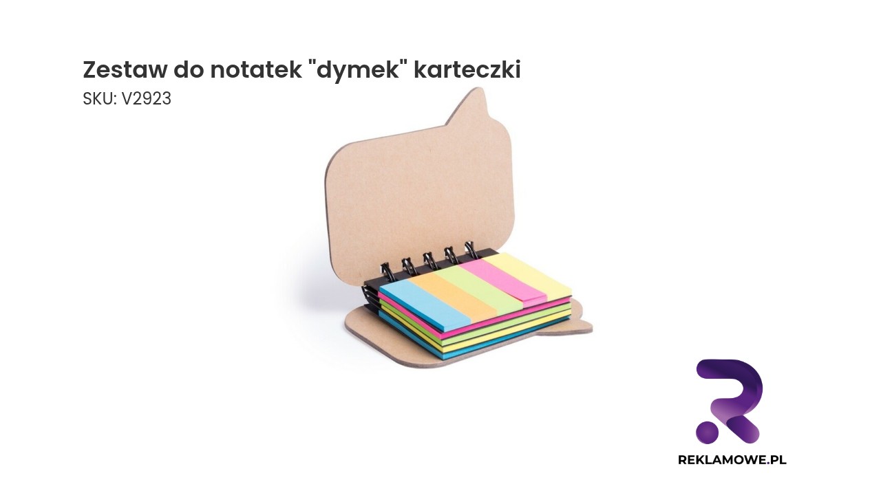 Zestaw do notatek w kształcie dymka