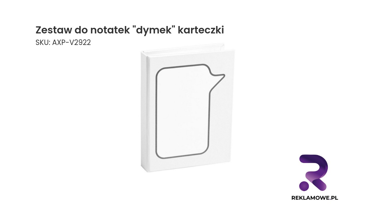 Zestaw do notatek w kształcie dymka