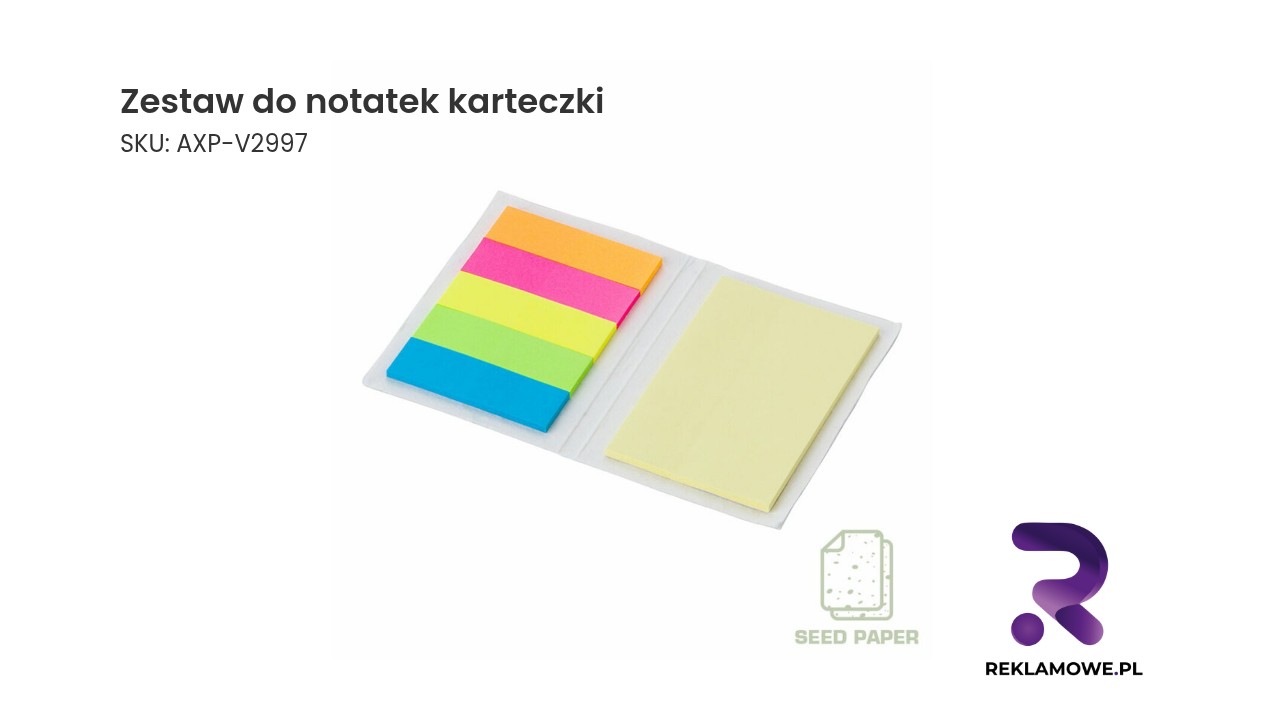 Zestaw do notatek karteczki w różnych kolorach i rozmiarach