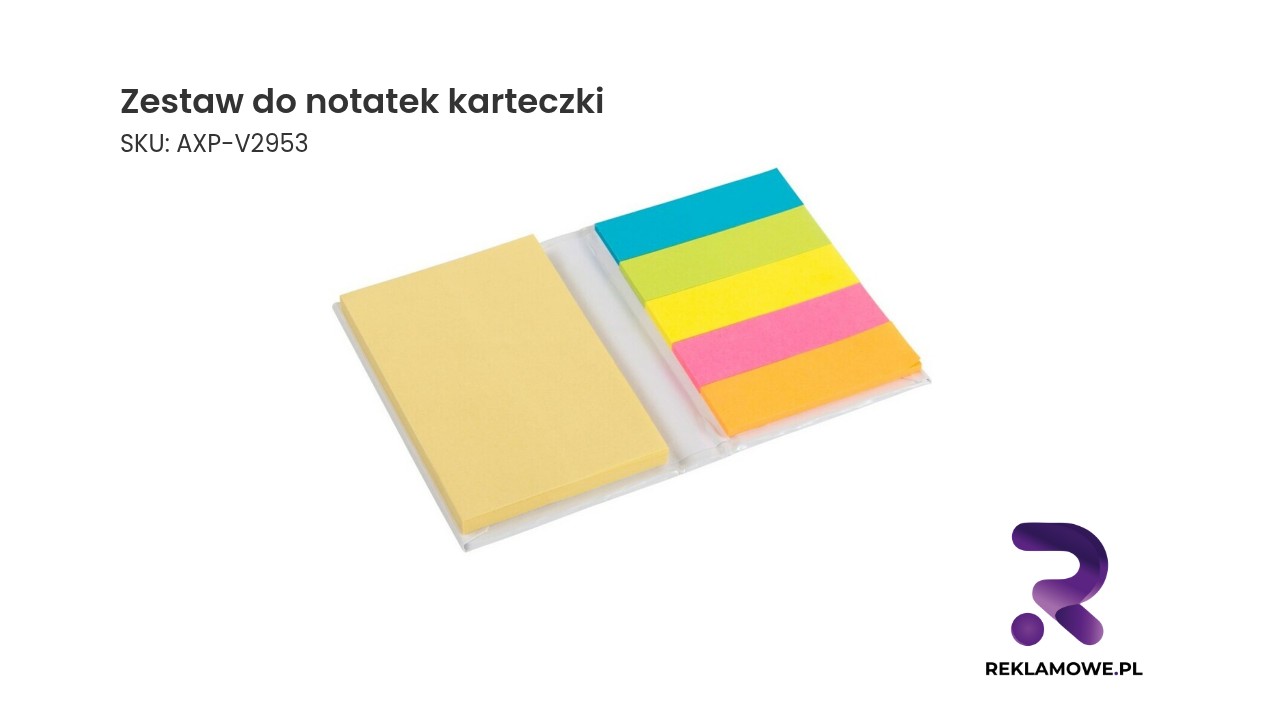 Zestaw do notatek karteczki - praktyczny komplet karteczek do organizacji notatek