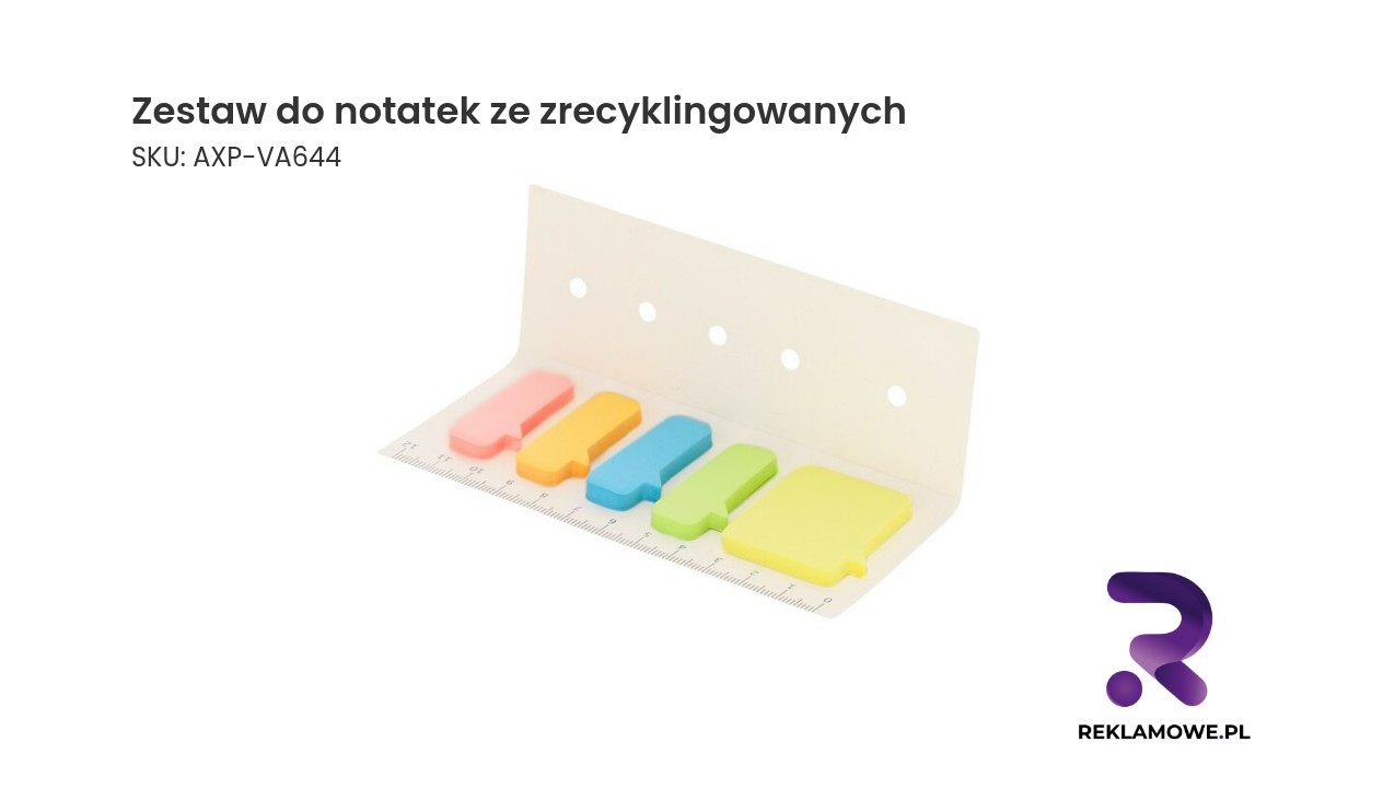 Ekologiczny zestaw do notatek wykonany z materiałów zrecyklingowanych